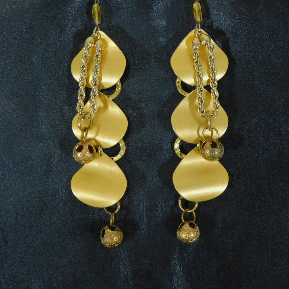 Handmade Dangle Earrings, One of a Kind, Upcycled from Vintage Findings
